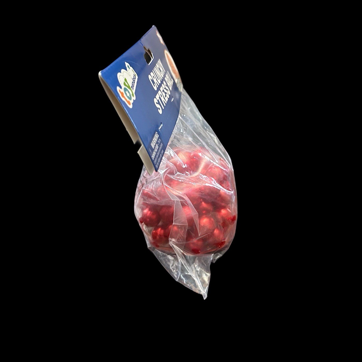 Stress Relief Ball Squeeze Squish Sensory Fidget Toy Tactile Play Red Pearls New
