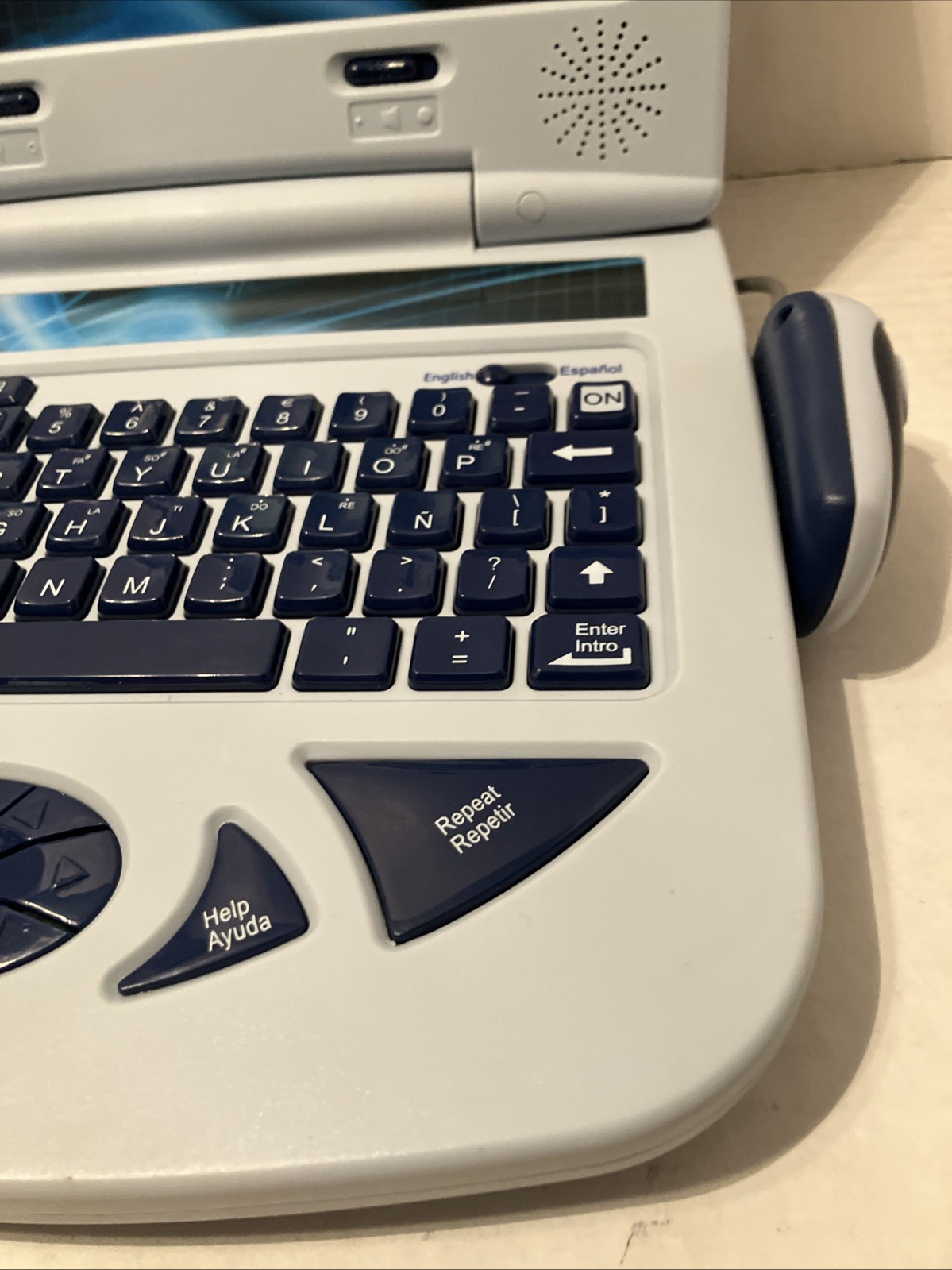 Vintage BILINGUAL 62 ACTIVITY LAPTOP (31 English/31 Spanish) LEARNING TOY Tested