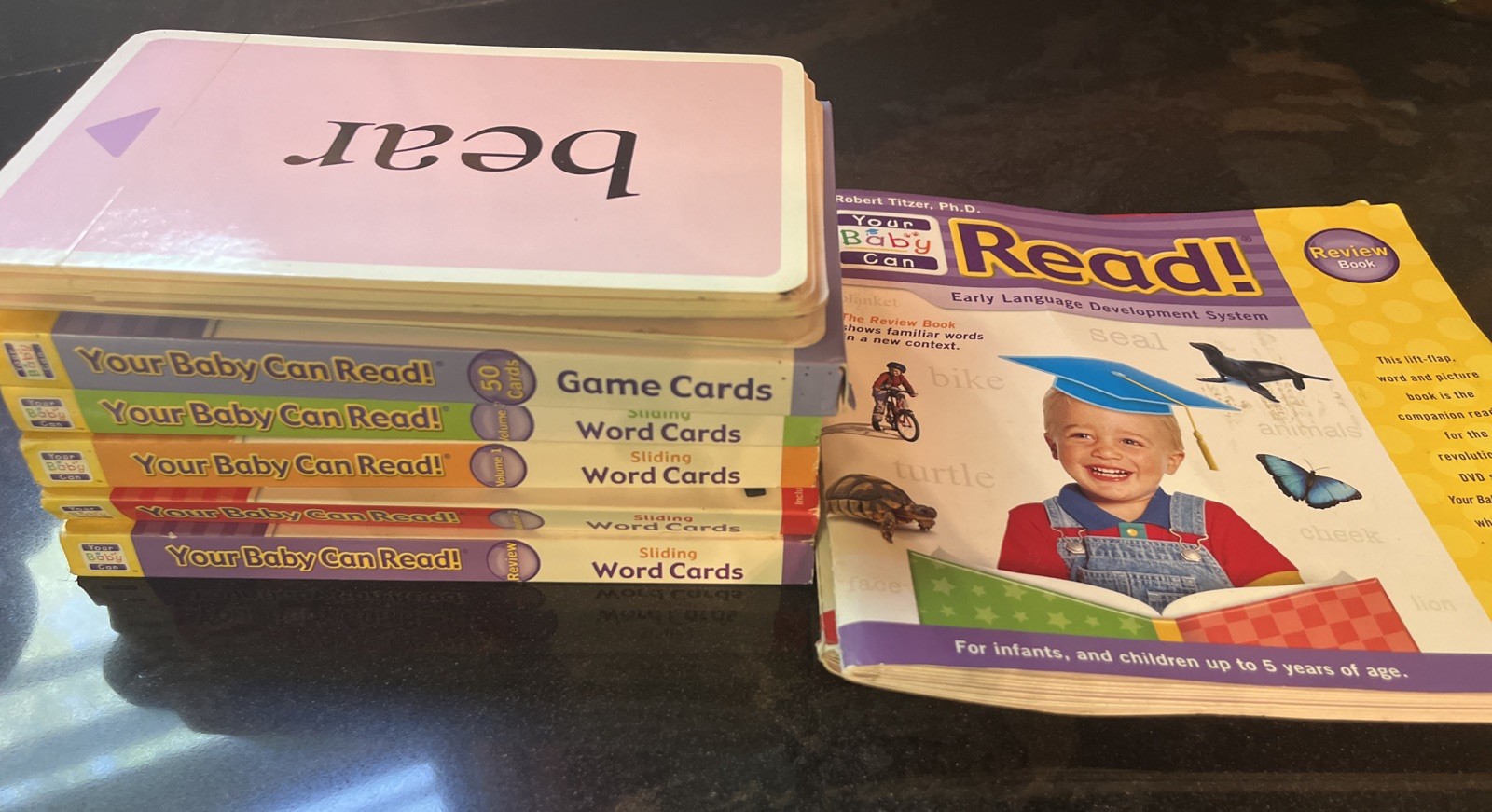 Your Baby Can Read Early Language Development DVD’s, Word Cards Game Card, Books