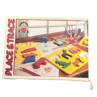 Discovery Toys Place & Trace Animal Stencils Puzzle Educational Learning Toy USA