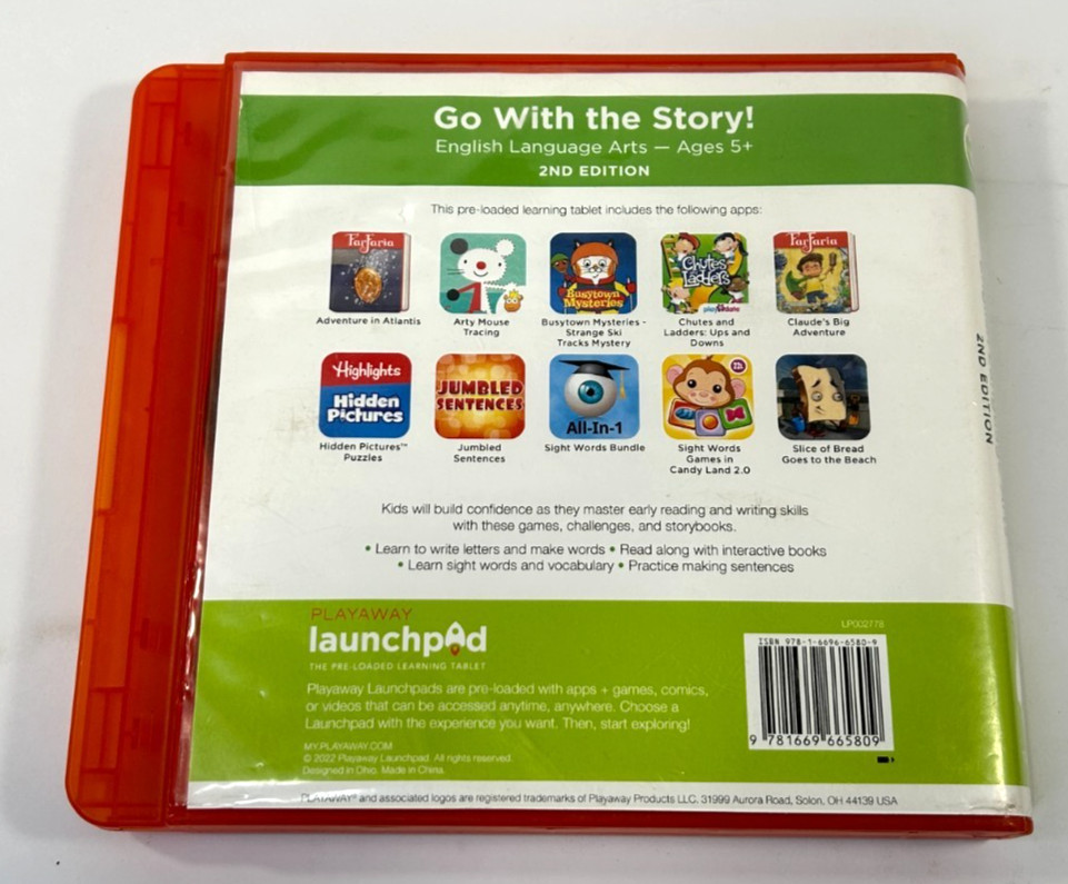Playaway Launchpad Pre-Loaded Tablet – Go With the Story! Ages 5+