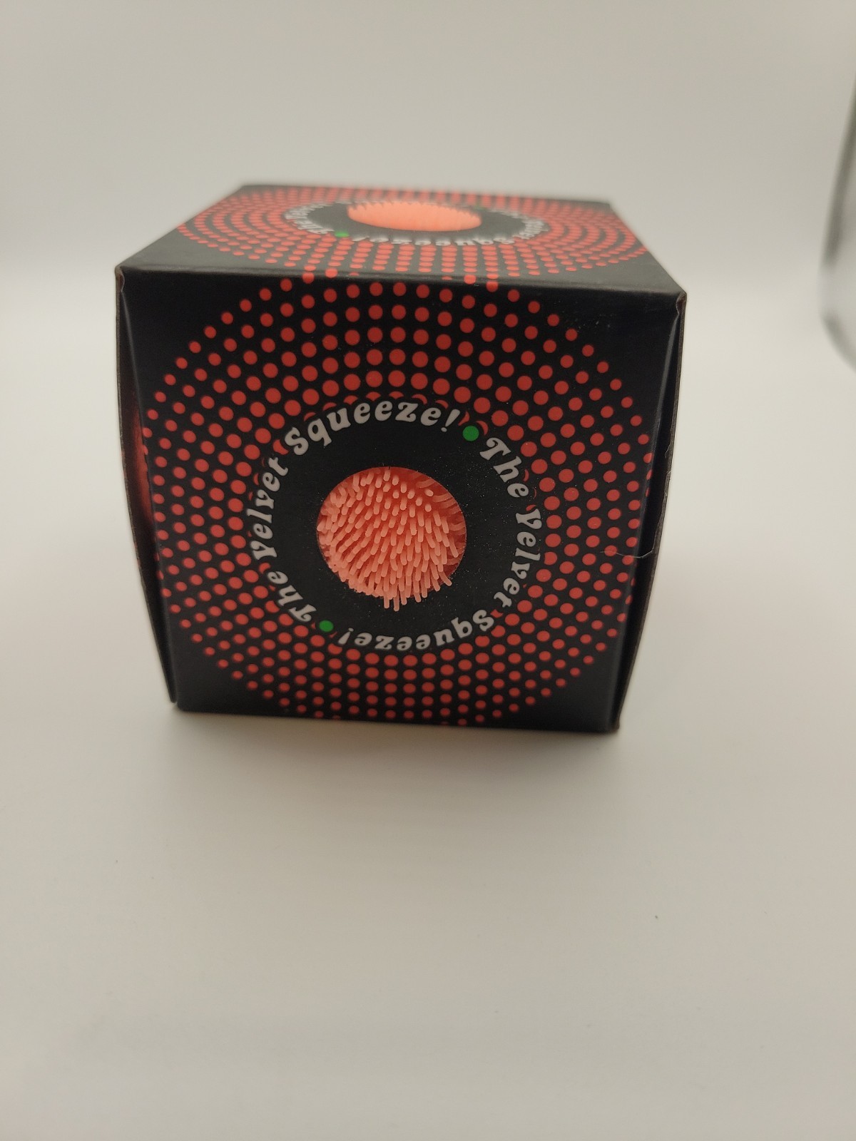 Needoh FUZZ BALL Flower Power Nee Doh Squish Stress Ball NEE-DOH Fuzzball Orange