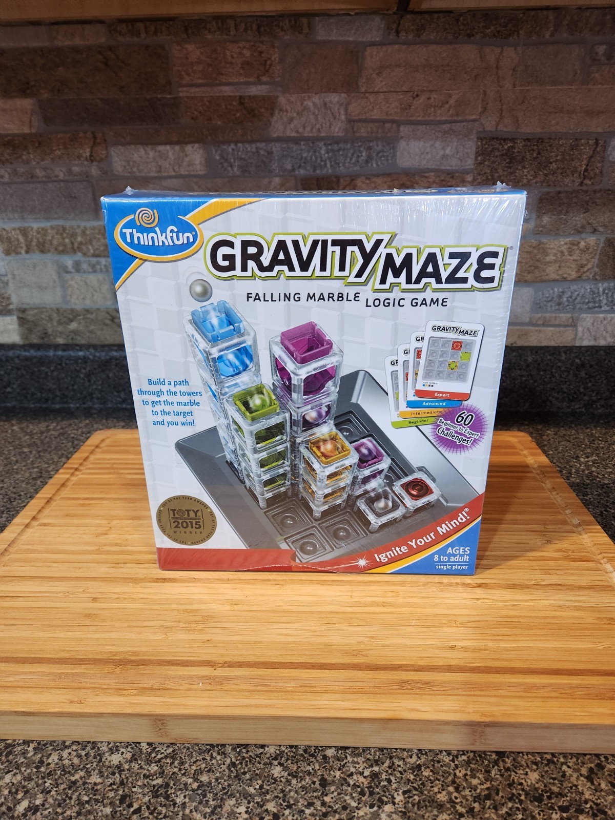 ThinkFun Gravity Maze Falling Marble Logic Game Stem Toy New Sealed