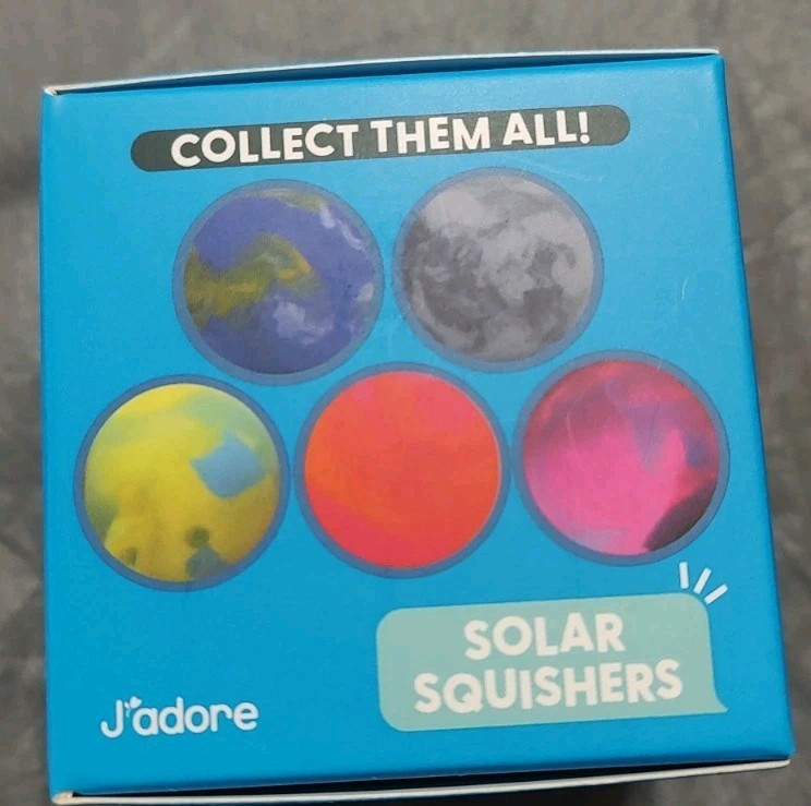 J’Adore Solar Squishers Squishy Cool Patterns Squeeze Toy. NEW Hard To Find