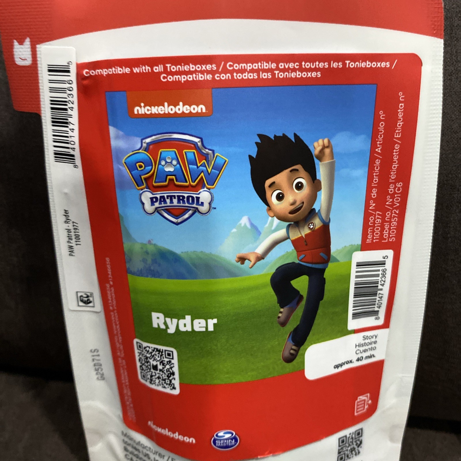 TONIES RYDER PAW PATROL Audio Character Tonie