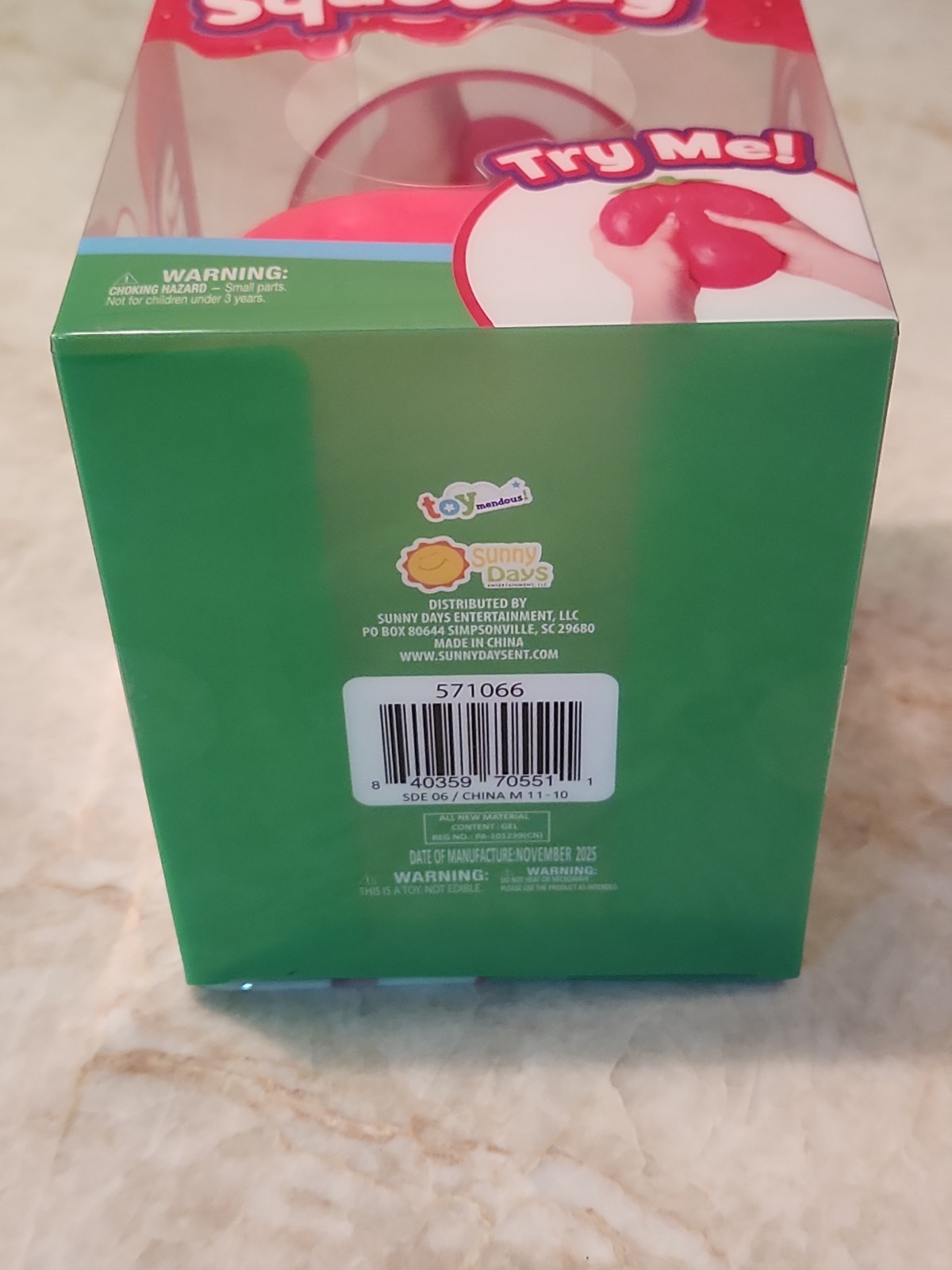 Sunny Days Jumbo Squeezy Strawberry Squishy Toy Stress Relief Sensory Fun