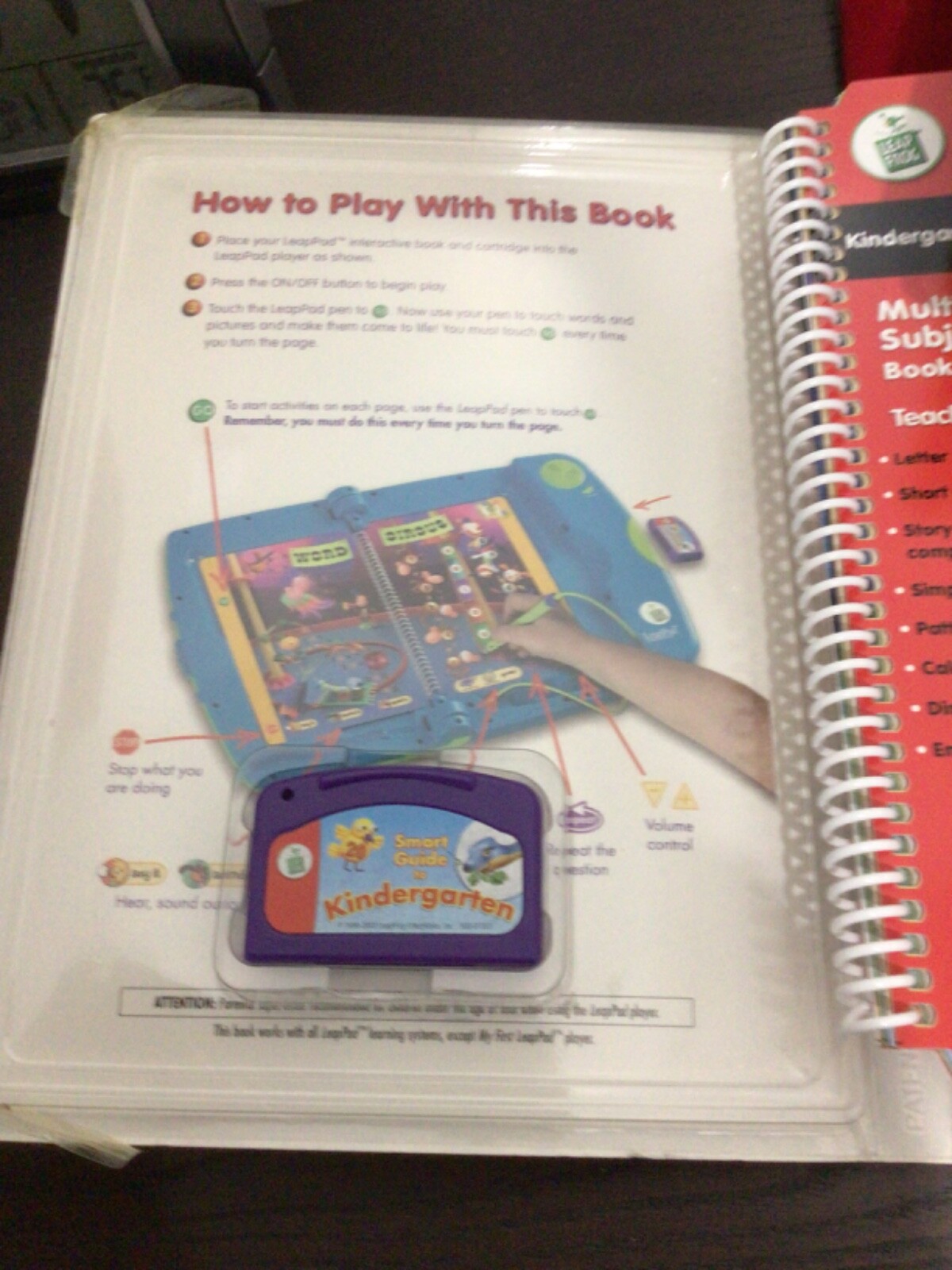 LeapFrog LeapPad Plus Writing Learning Lot of 3 Cartridges & 3 Books,new