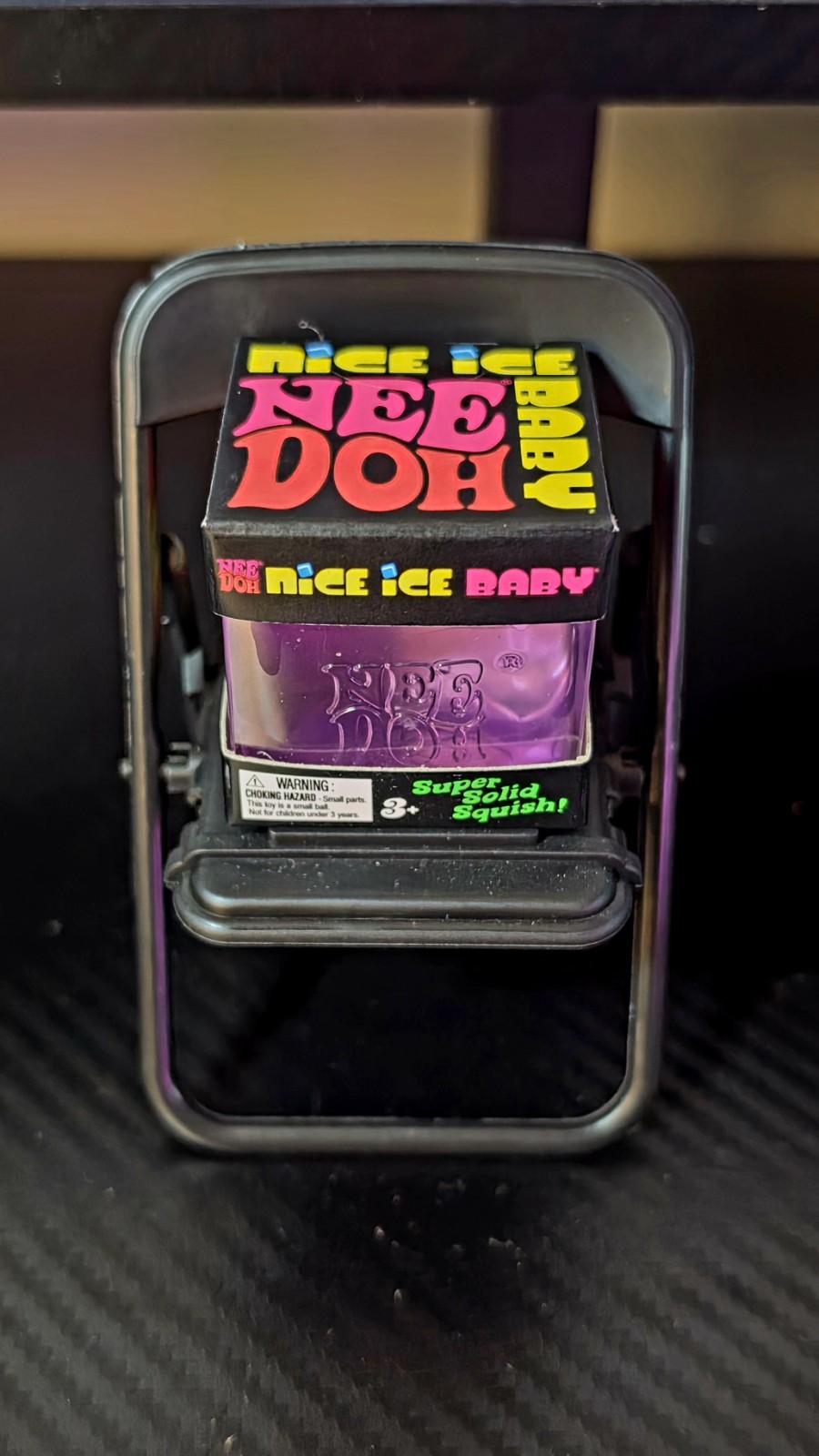 Schylling NeeDoh Nice Ice Baby Cube – Purple – NEW IN BOX – ** Fast Shipping **