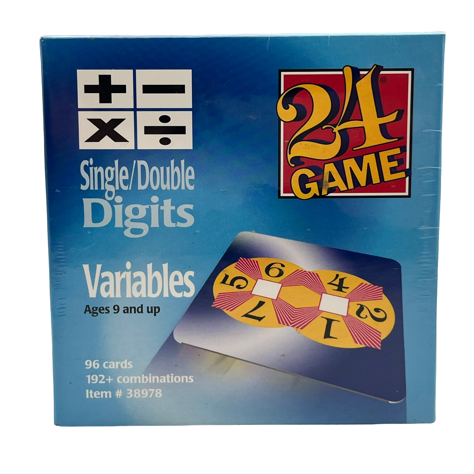 24 Game Variables Single/Double Digits Mathematics Card Game New Sealed