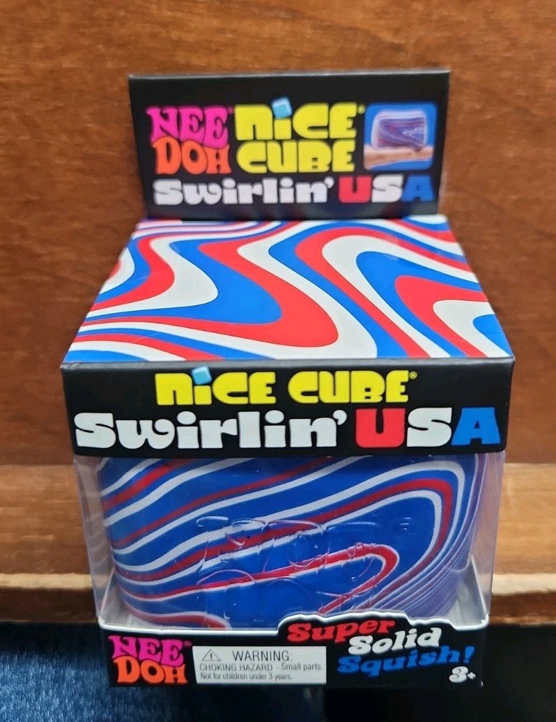 Needoh Nice Cube Swirlin USA Sealed Brand New in Box Nee Doh