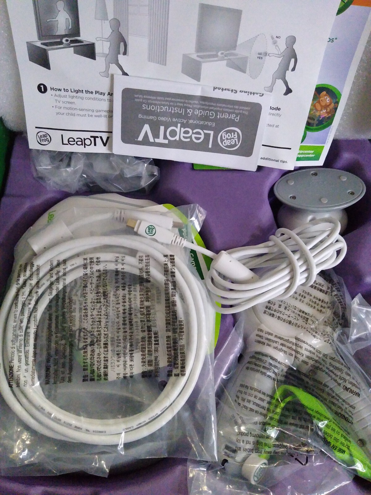 LeapFrog LeapTV Educational Video Gaming System open box item