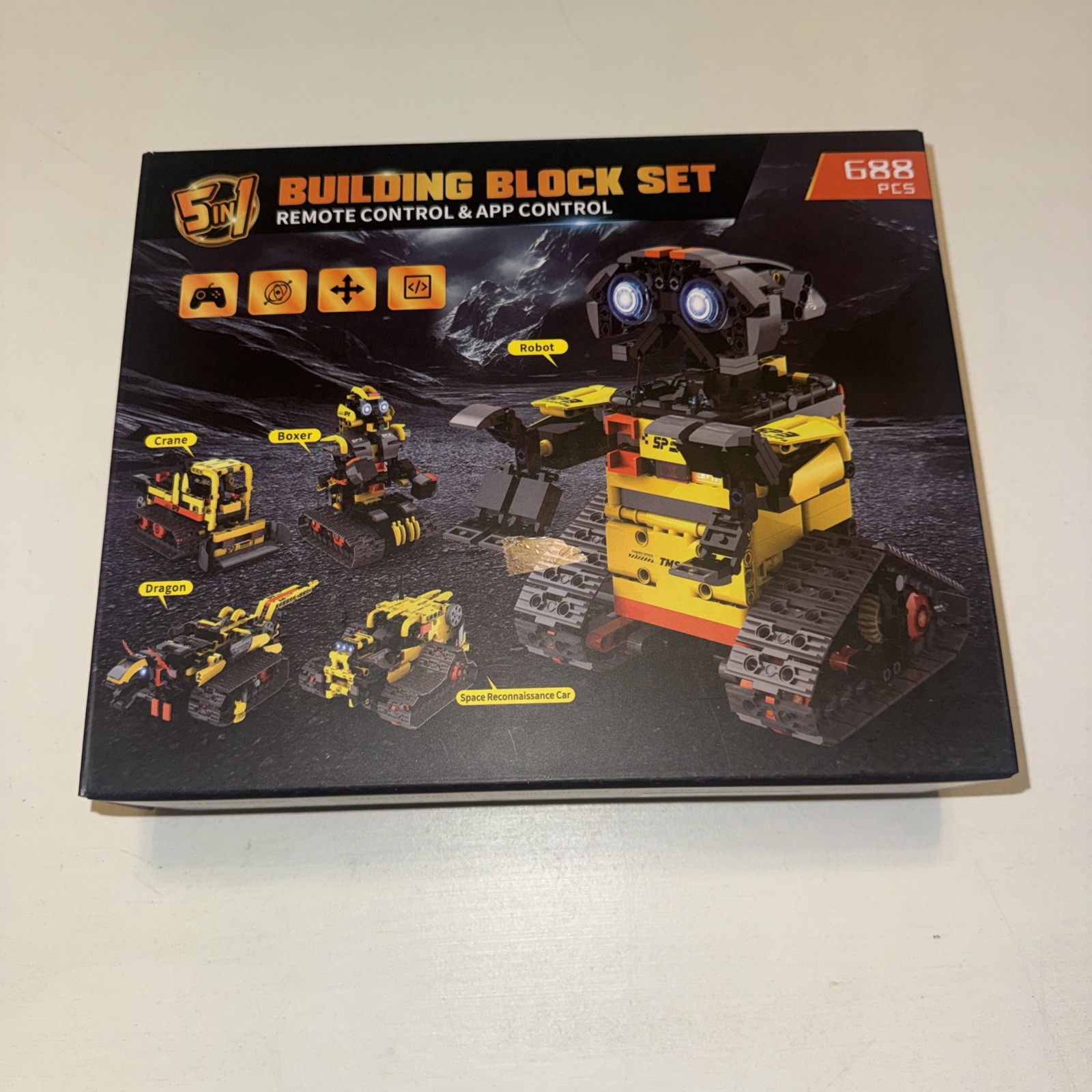 5 in 1 Building Toys STEM Robotics Kit for Kids 6-14, Remote & APP Control
