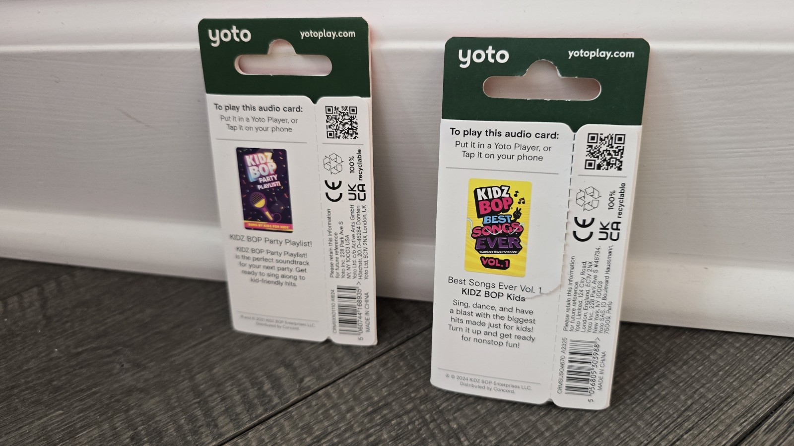 *2 Pack* YOTO Audio Card Kidz BOP Party Playlist w Volume 1.- Best Holiday Gift