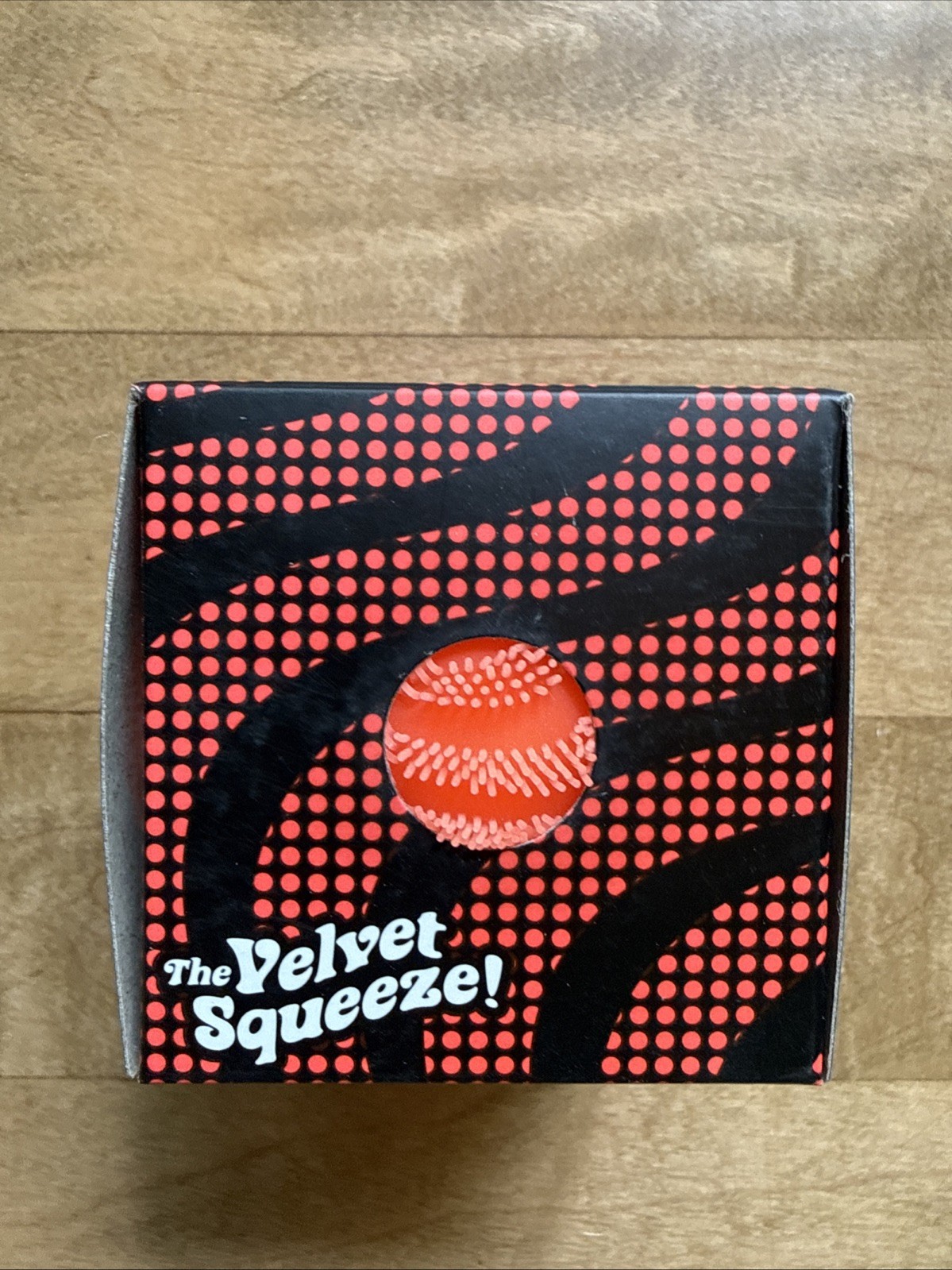 ORANGE Needoh FUZZ BALL WONDER WAVES Nee Doh Squish Stress Ball NEE-DOH Fuzzball