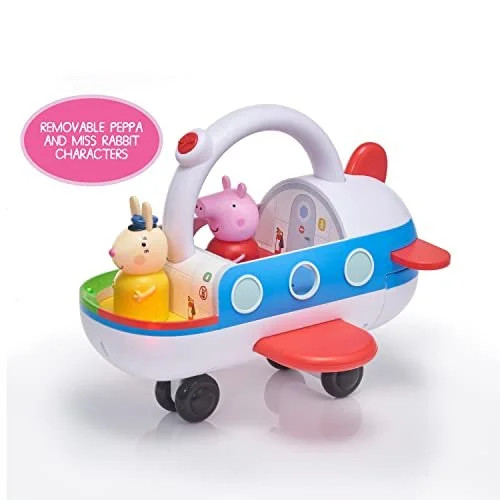WOW! STUFF Peppa Pig Toys Clever Plane Pre-School Learning Interactive Toy