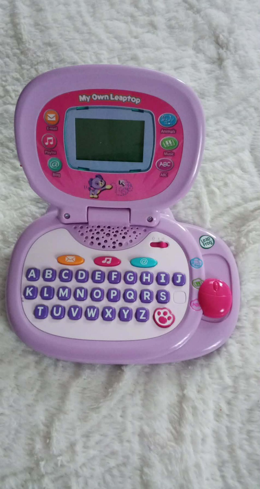 Gently Used Leap Frog My Own Leaptop Laptop Purple Pink Works Tested
