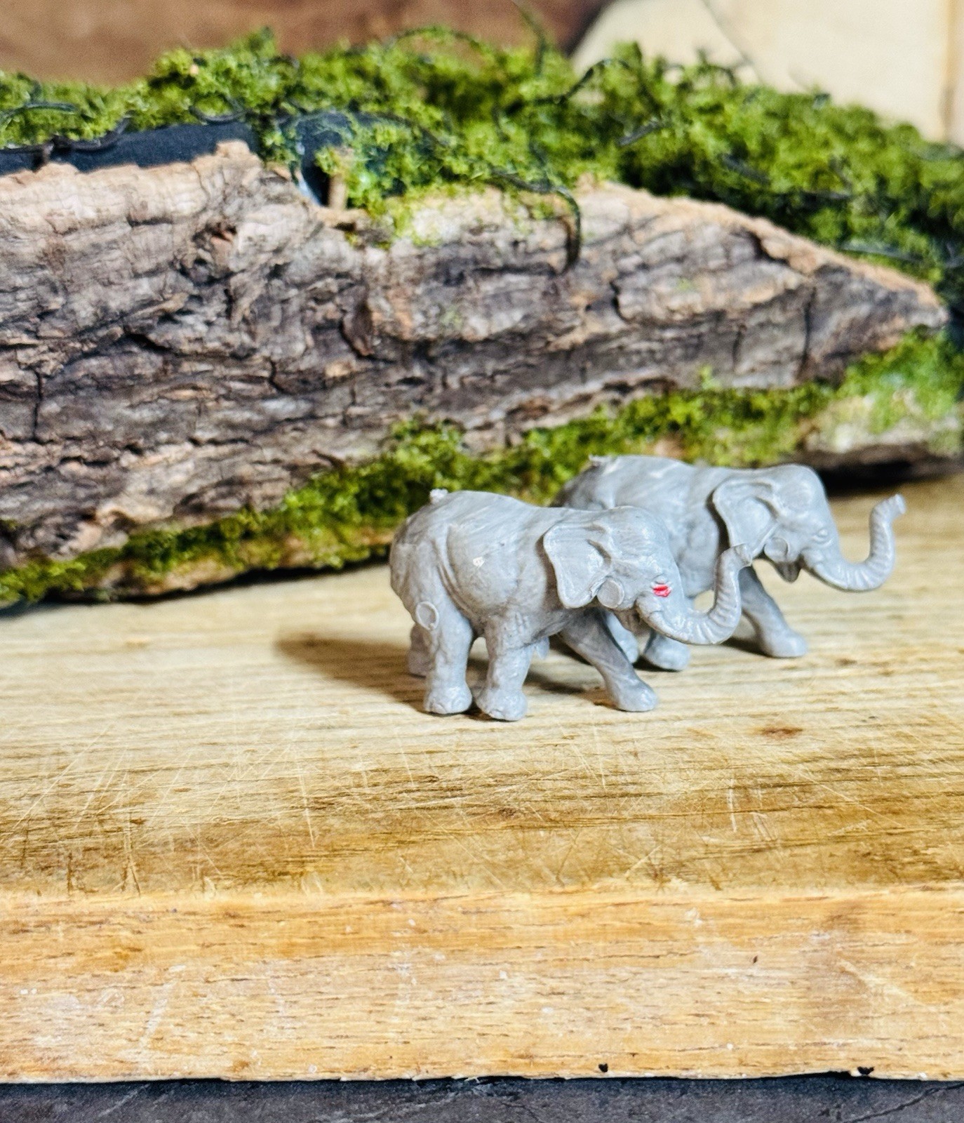Miniature Dollhouse Toy Elephant Zoo Safari Circus Animal Figurine Plastic