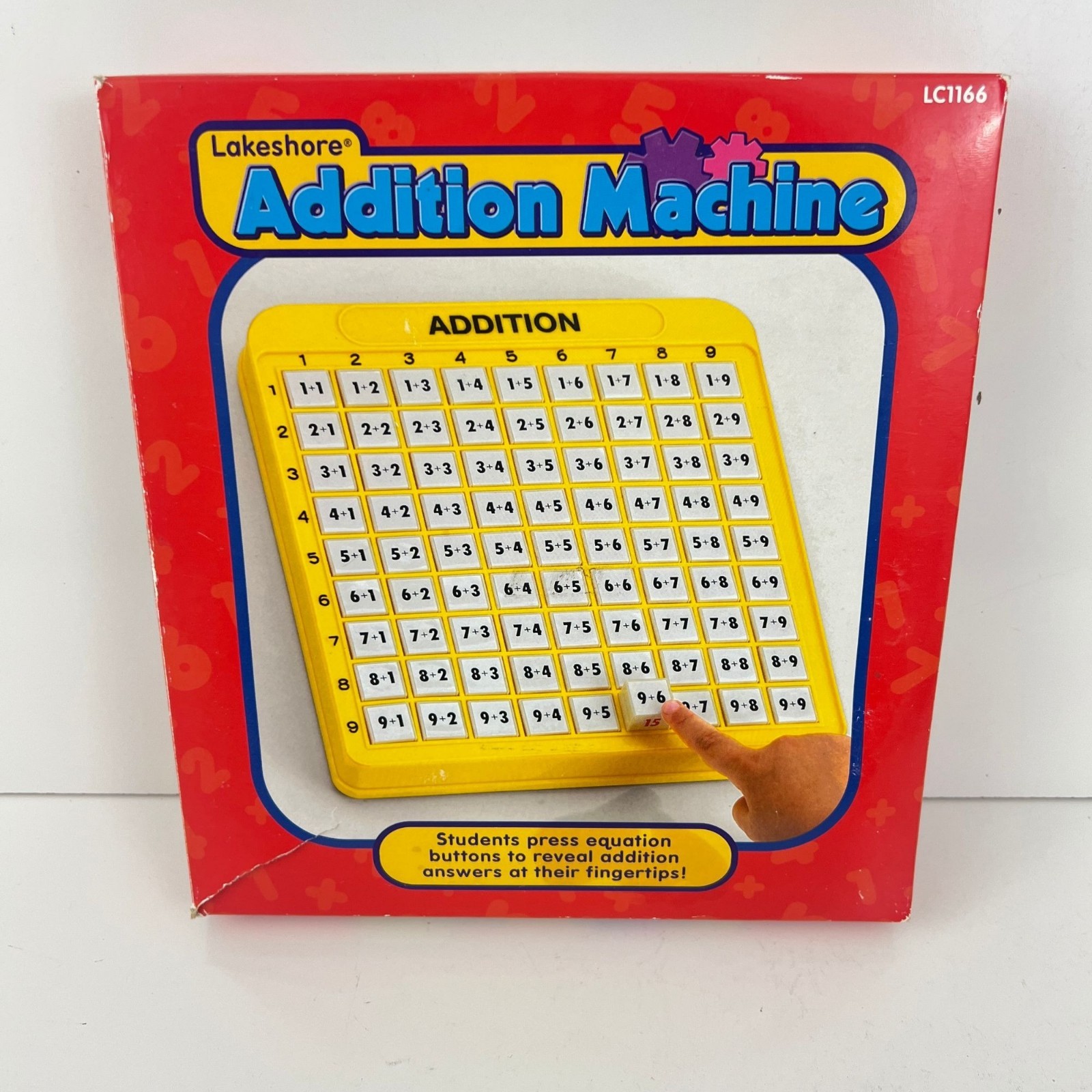 Lakeshore Addition Machine Math Practice Homeschool Early Learning Pop Up Button