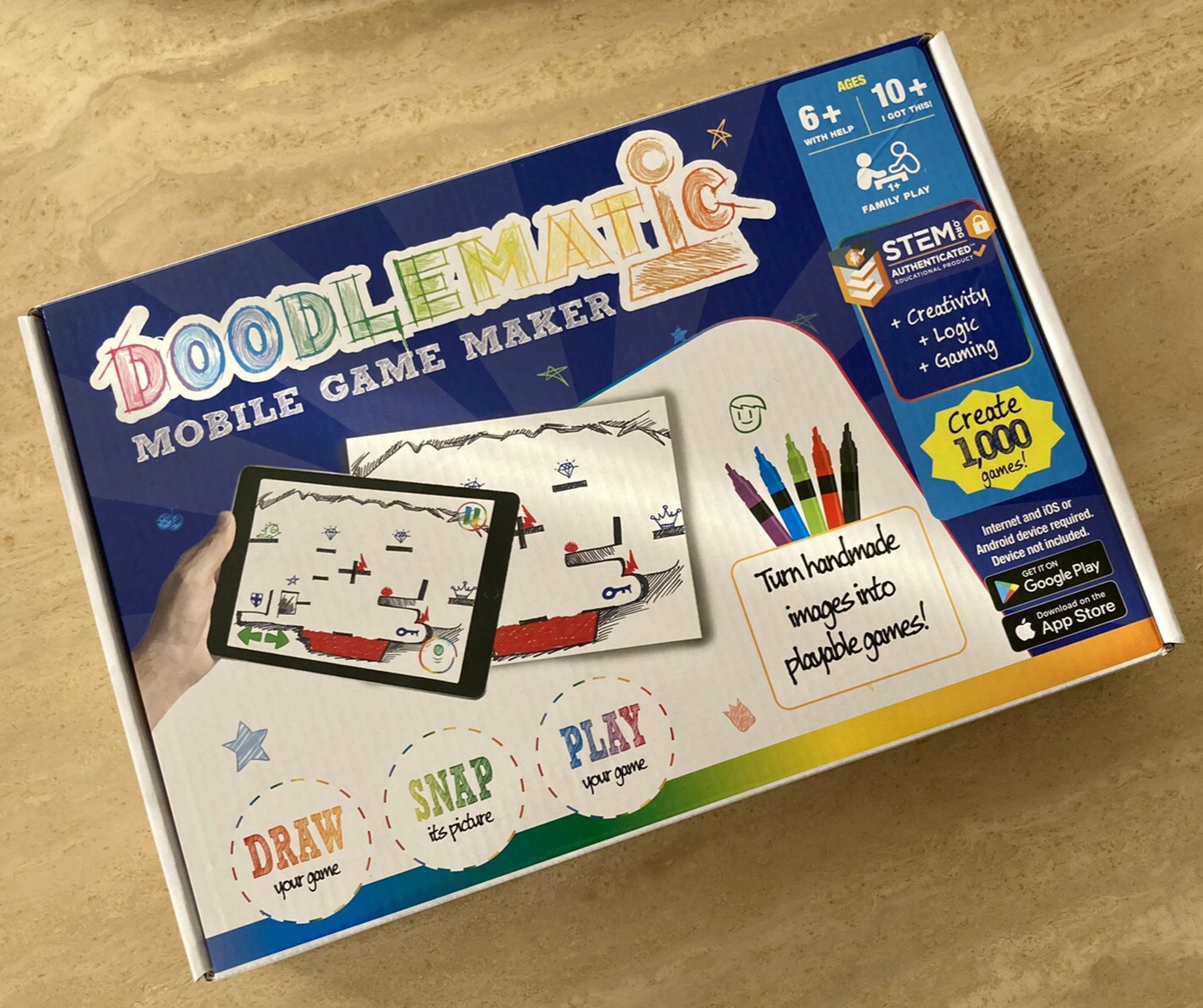 Doodlematic Mobile Game Maker STEM Toy Award Winning New Sealed