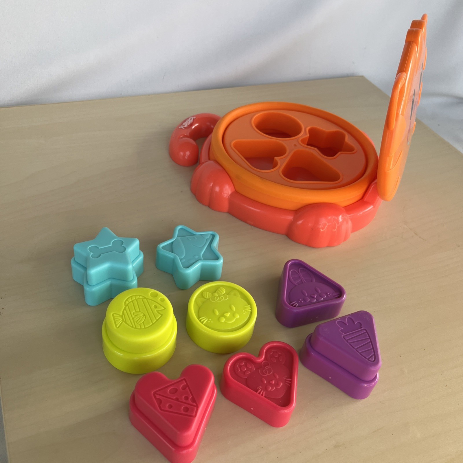Playskool Pop Up Cat Shape Sorter Baby Toddler Learning Toy 18 months Complete