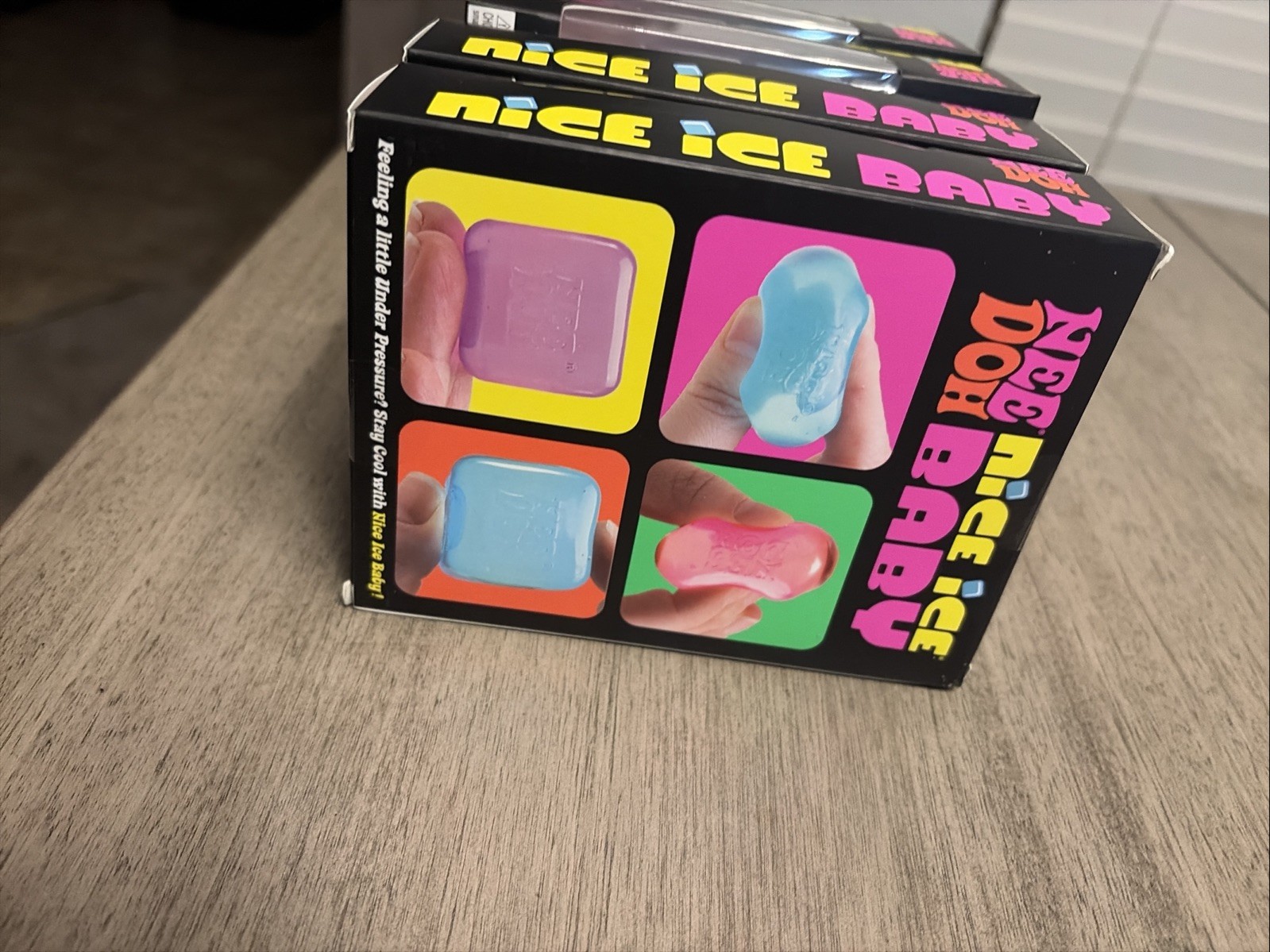 NeeDoh Nice Ice Baby 4 pack, Set of Four Nee Doh Mini Nice Cube Lot Of 4