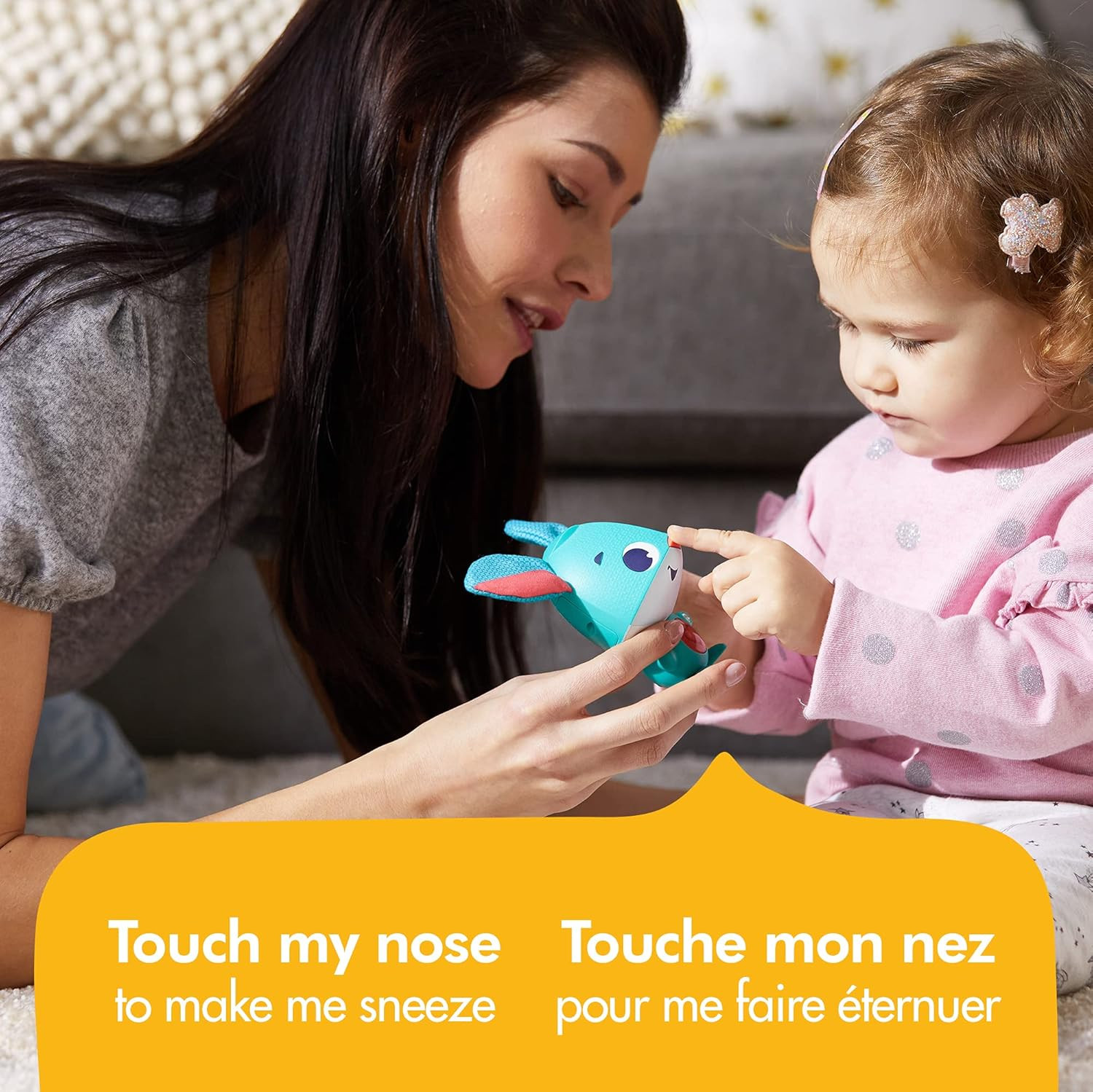 Interactive Bunny Toy with Smart Sensors, 7 Activities, Peekaboo, Ages 12m+ Toy.