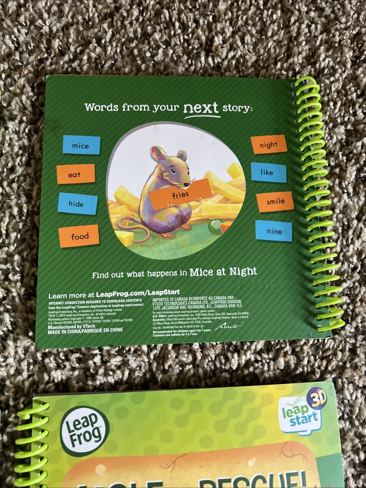 LeapFrog Leap Start Learn to Read Books 1 2 4 5 6 Long Short Vowels Sam Ted