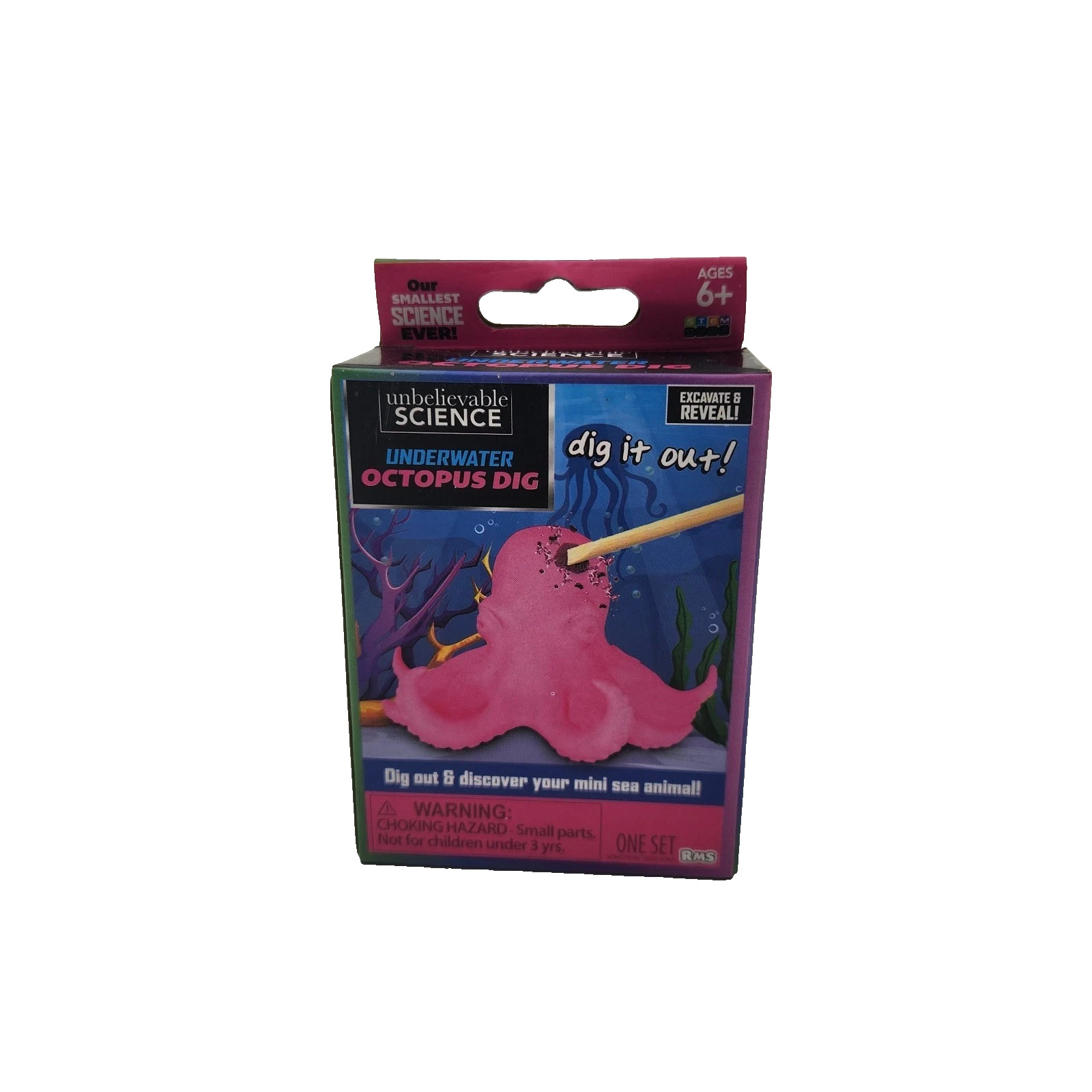 NEW UNBELIEVABLE SCIENCE Our Smallest Science kit Ever Set OCTOPUS DIG KIT