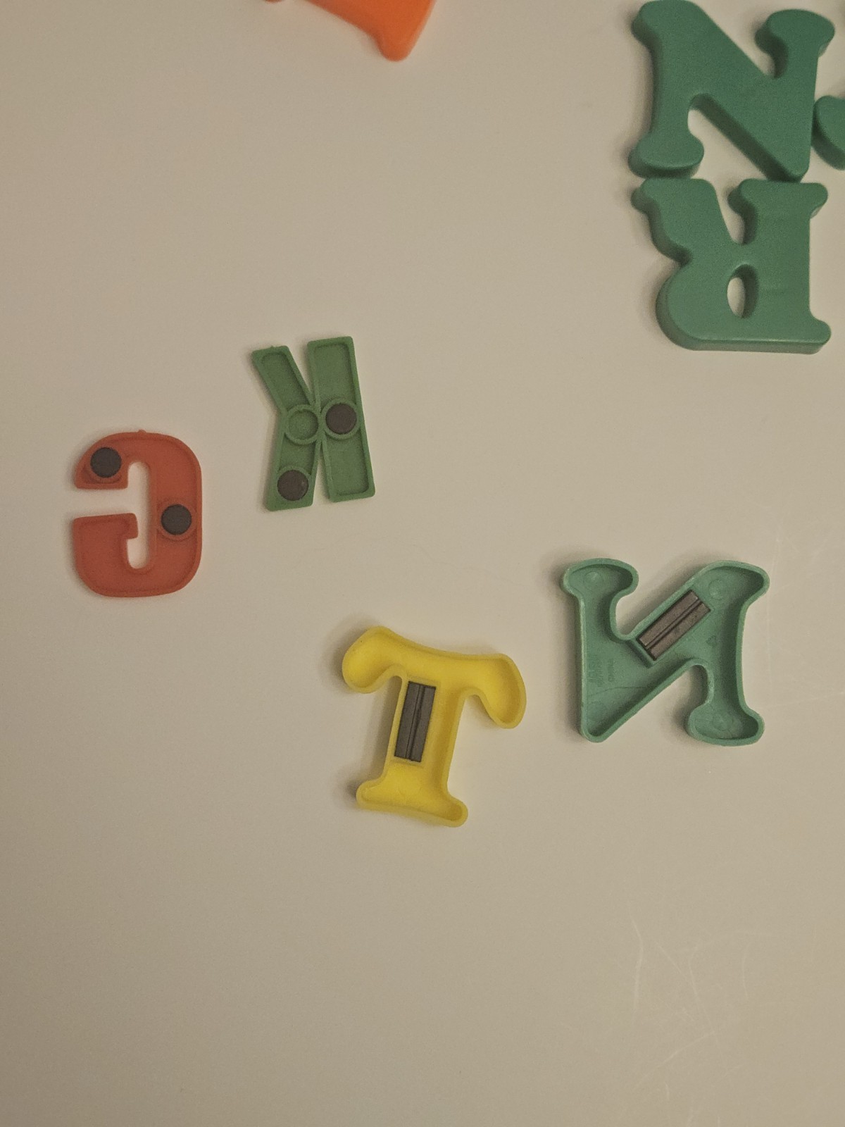 Vintage Plastic Letters Magnetic Alphabet Lot of 111 Assorted Letters