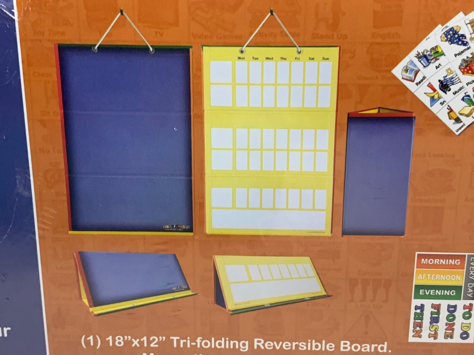 NEW *SchKIDules* Visual Schedule for Kids Home Bundle Daily Calendar Weekly Pro.