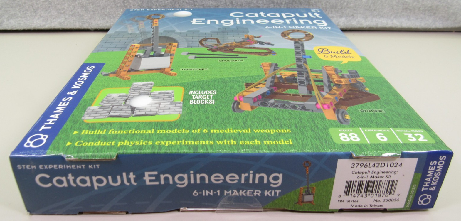CATAPULT ENGINEERING 6-in-1 Kit Build Medieval Weapons STEM Thames Kosmos NEW!
