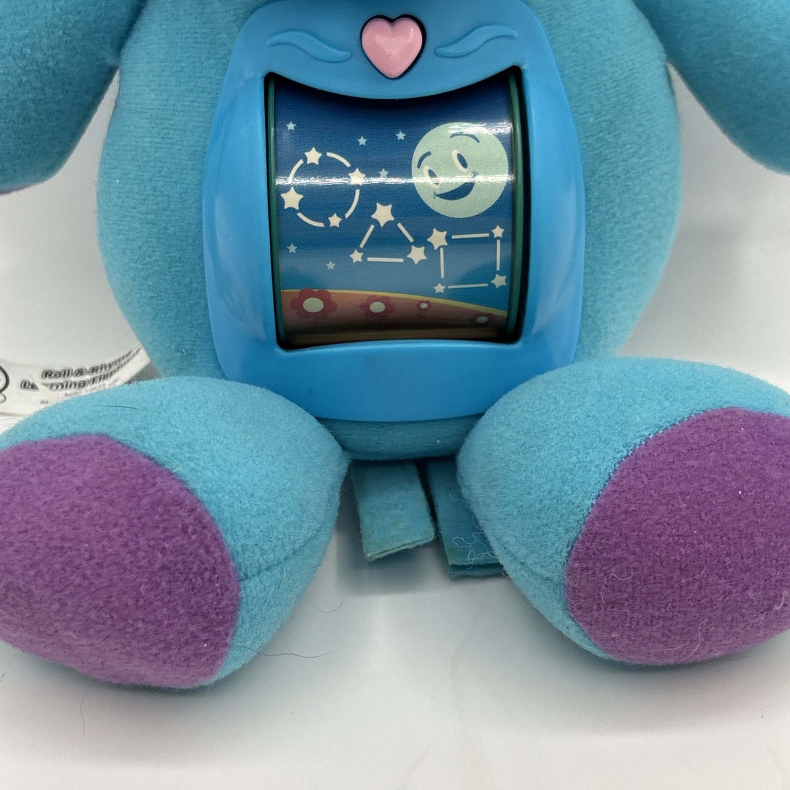RARE Leapfrog Vintage Musical Roll & Rhyme Elephant Blue Leap Frog Toy WORKING