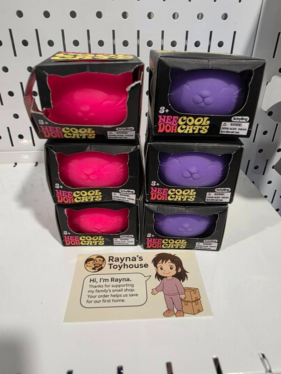 SchyllingNeeDoh Cool Cats Sensory Squeeze Toy New