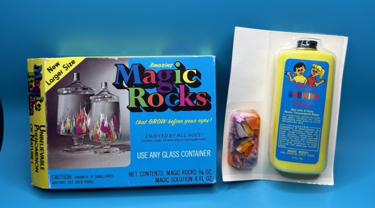 Vintage NOS 1976 Magic Rocks Made In The USA w/Original Box