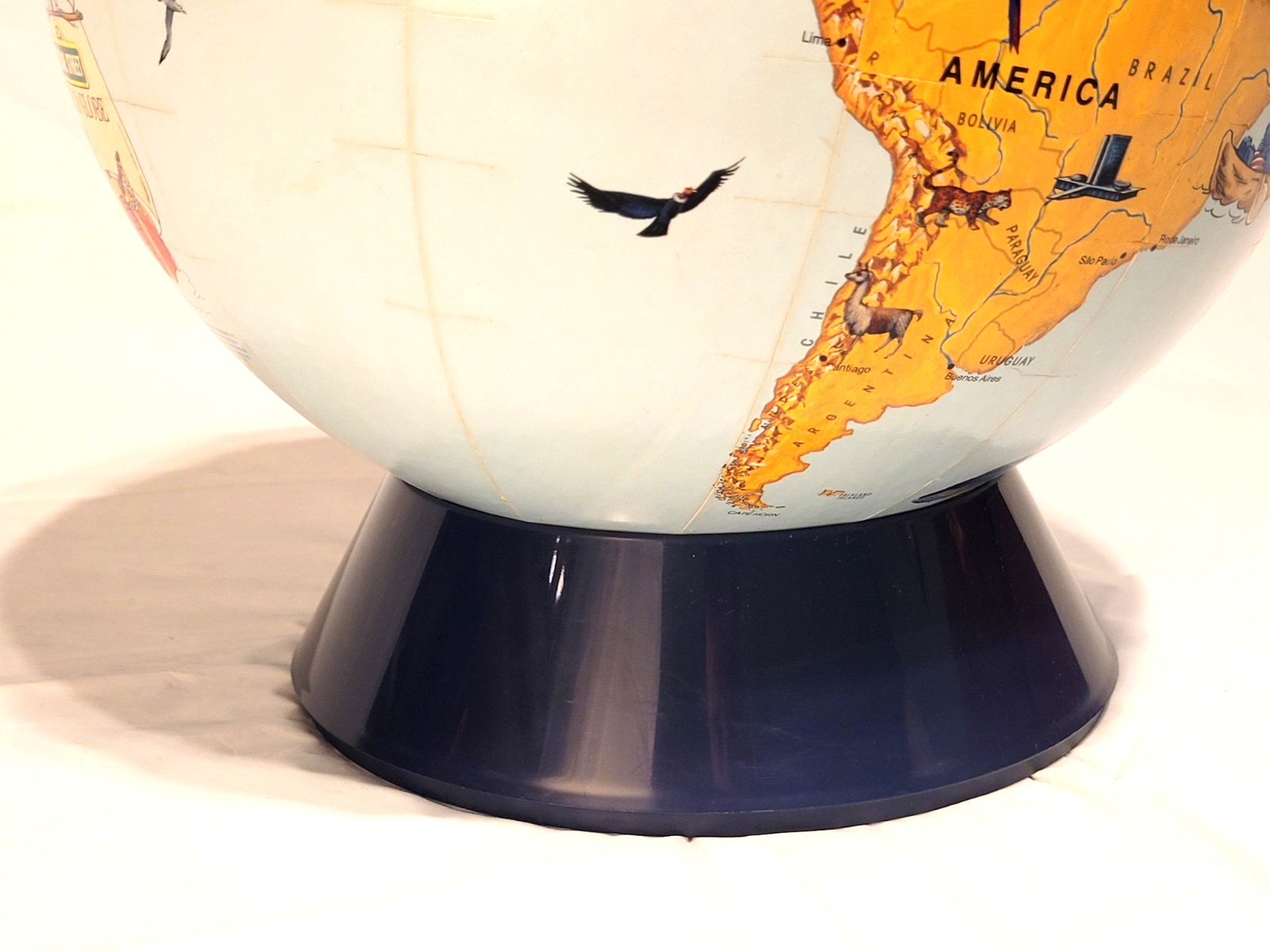 Vintage Rand McNally Sesame Street World Globe 1985 in Box