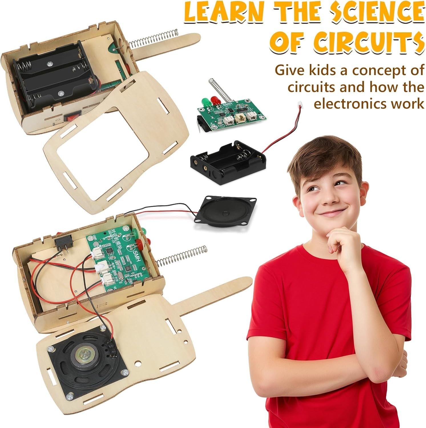 Stem Projects Walkie Talkies Toys for Boys Age 8-12 12-14 Science Kit Building O