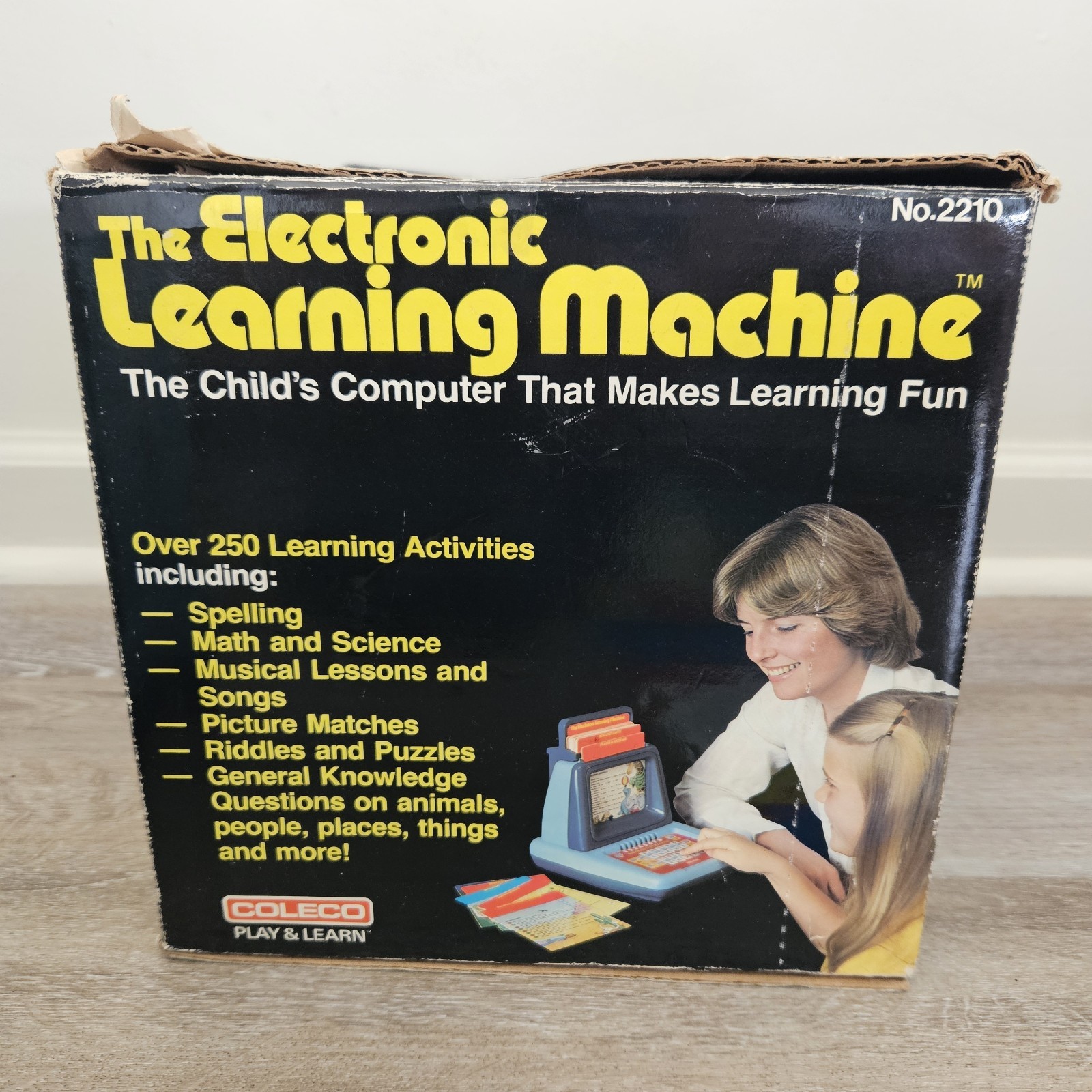 Vintage 1980 Coleco Electronic Learning Machine 2210 TESTED & WORKS