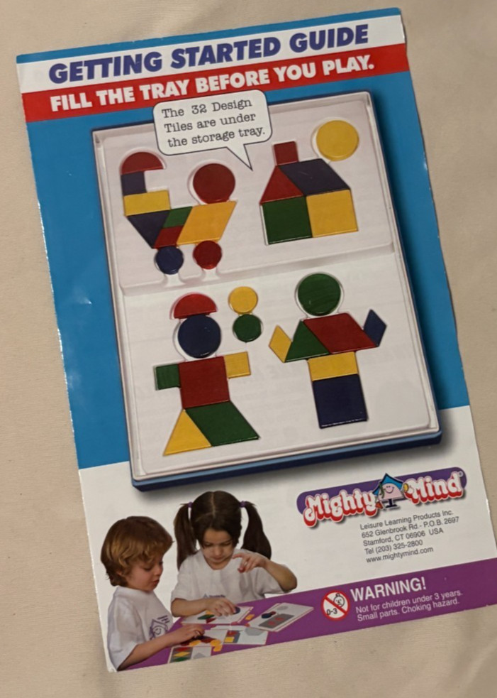 2 Mighty Mind Puzzle Building Skills Game Makes Kids Smarter – 1979 Ed.