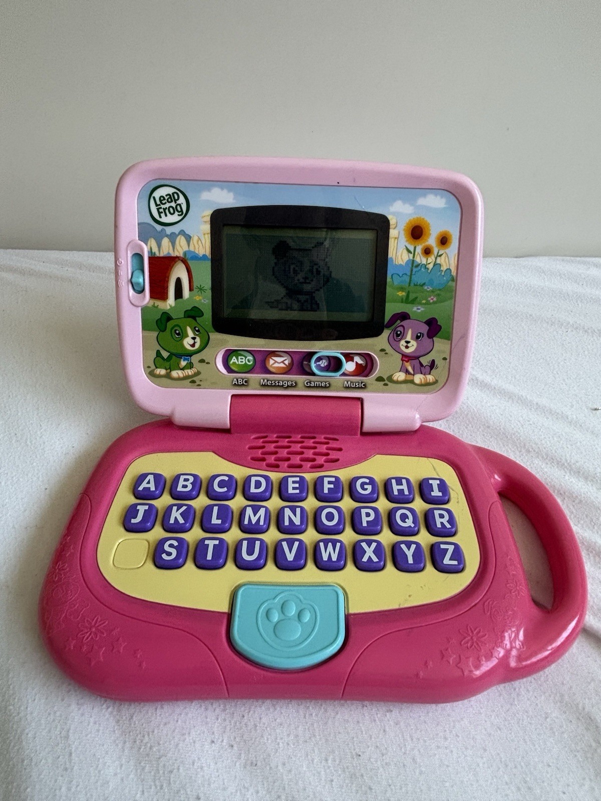 LeapFrog My Own Leaptop Laptop Tablet Computer For Kids Pink Tested Works