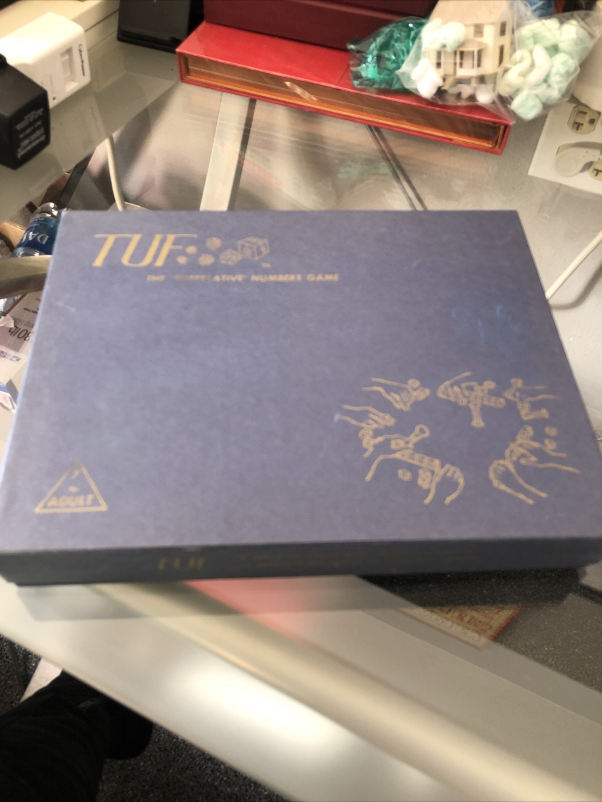 Vintage 1967 TUF The Superlative Numbers Game Wood Cubes