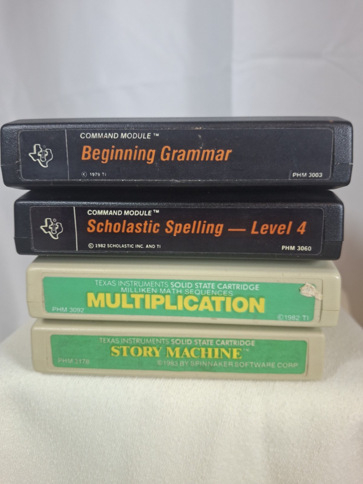 Lot of TI-99/4A Educational Cartridges – Scholastic,Learning Games 1979-1983