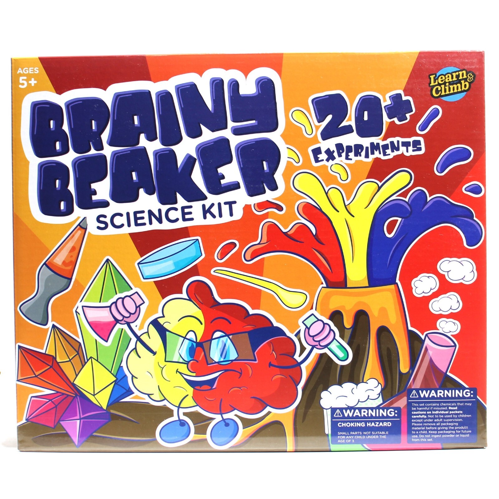 Brainy Beaker Science Kit for Kids 21 Experiments Science Kit Gift Set Age 6-8