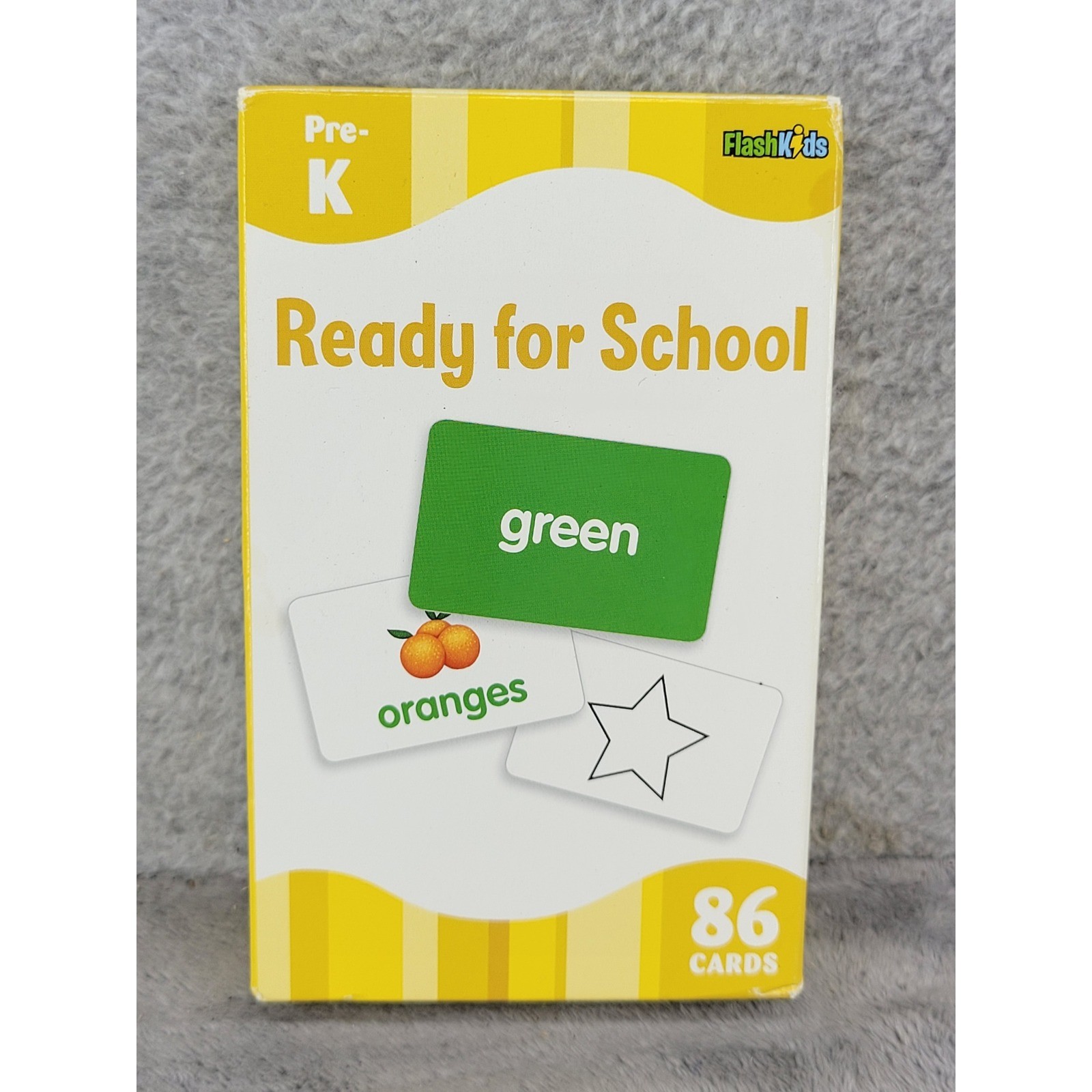 Flash Kids Ready for School Pre-K Flash Cards 86 Count Alphabet Shapes Colors