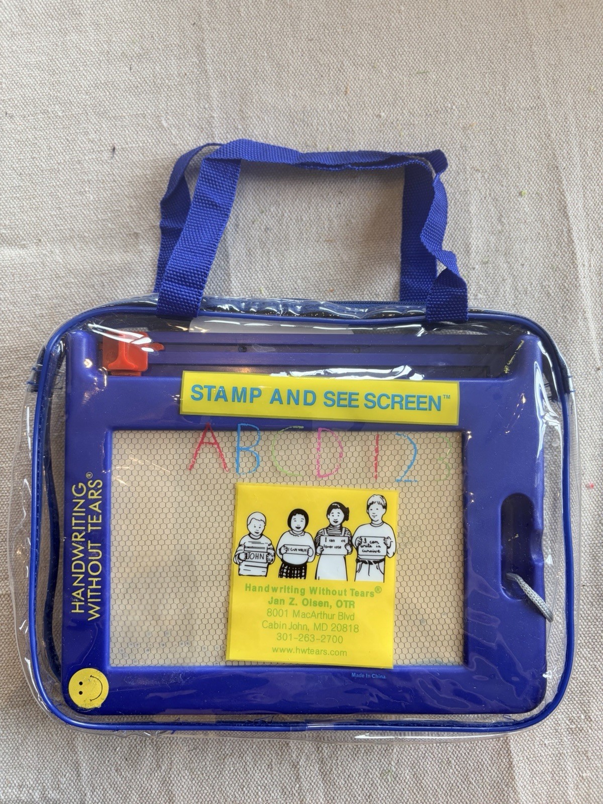 LEARNING Without Tears Stamp and See Screen Magnetic Set Complete Plus Cards