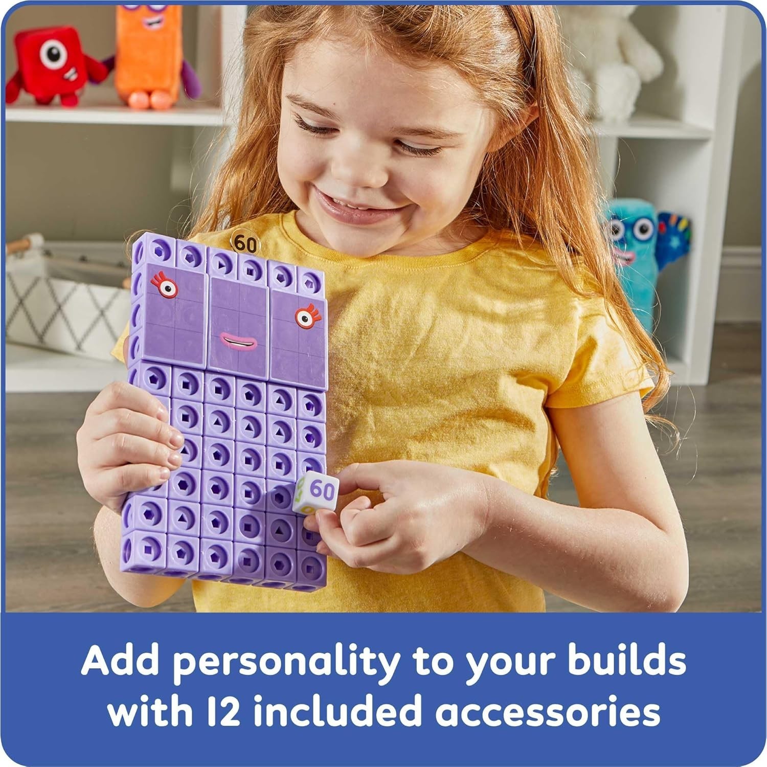 New Math Link Cubes Set Kids Counting Blocks Preschool Learning Toy