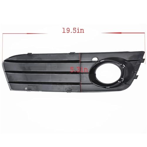 Front Bumper Fog Light Grille Grill Cover Replacement for A4 B8 A4L 2009-2012