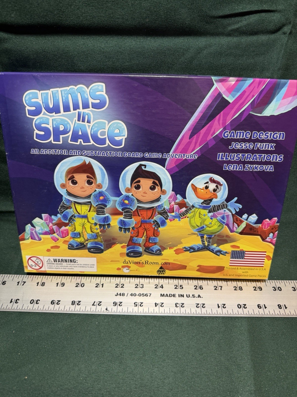 Sums in Space Addition & Subtraction Math Game for Kids Elementary Free Shipping