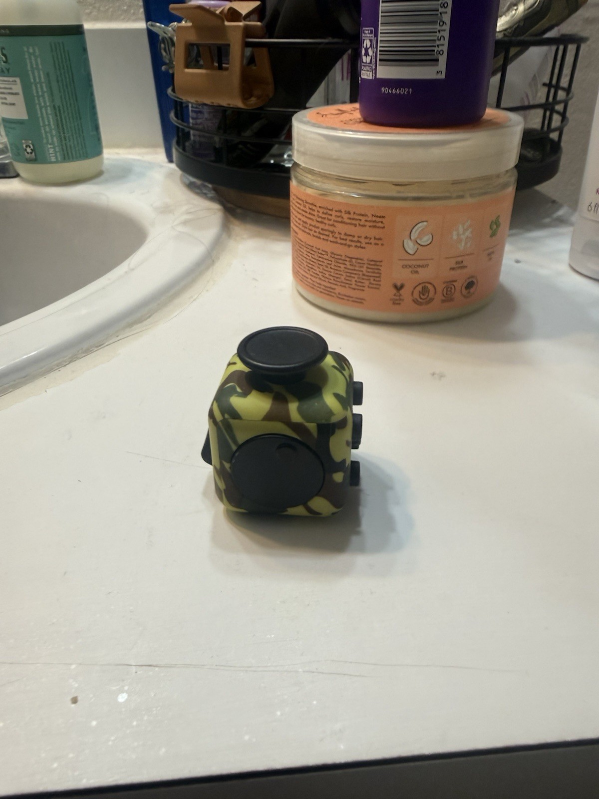 Camouflage Fidget Cube Tactile Sensory Toy for Ages 8-11, 12-16, 17 Years & Up