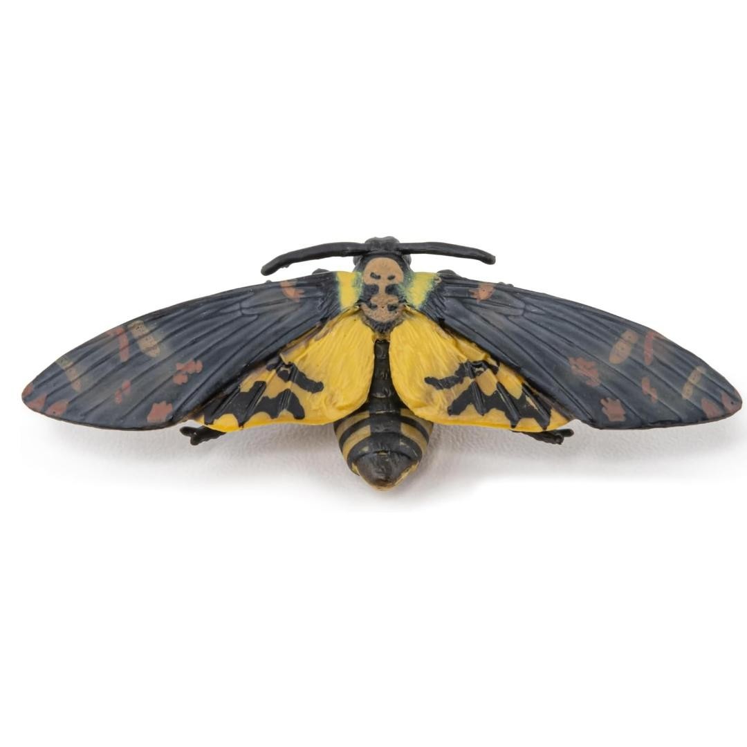 Hawkmoth Figurine – Hand Painted Collectible Toy Moth Insect Figure – NEW Papo