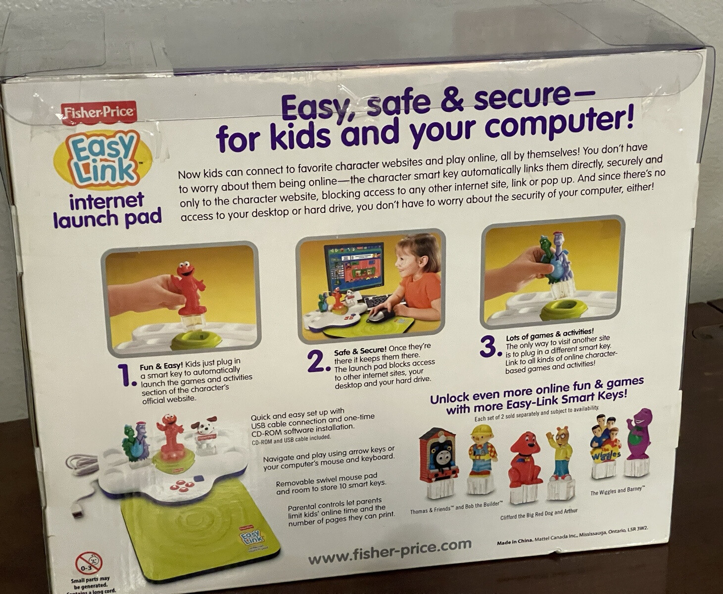 FISHER PRICE EASY LINK INTERNET LAUNCH PAD WIth Sesame Street Elmo 2007 NIB